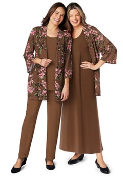 4-Piece Jacket/Tank/Dress/Pant Set