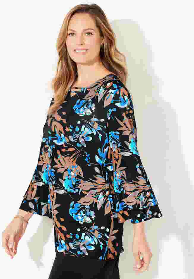 Dream Drape Bell Sleeve Top image number 2