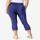 Plus Size Essential Stretch Capri Legging image number null