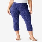 Plus Size Essential Stretch Capri Legging image number null