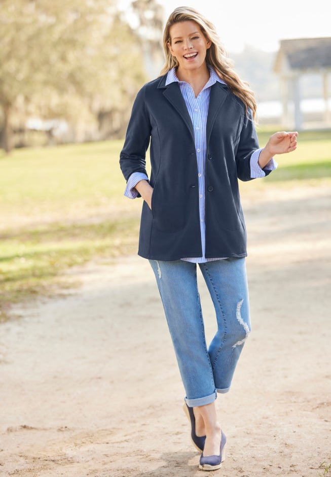 Knit Blazer image number 6