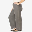 Fineline Stretch Denim Wide-Leg Pull-On Jeans image number null