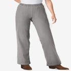 Fineline Stretch Denim Wide-Leg Pull-On Jeans image number null