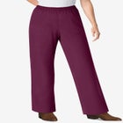 Fineline Stretch Denim Wide-Leg Pull-On Jeans image number null