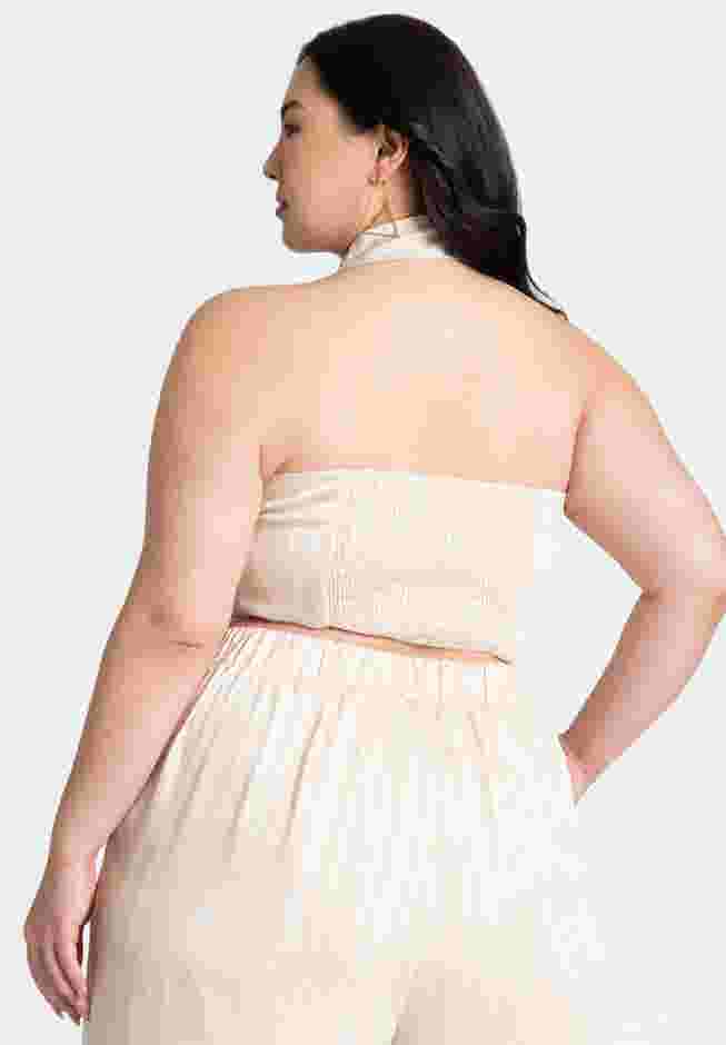 Metallic Stripe Halter Top image number 1