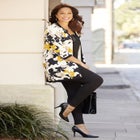 Ponte Print Jacket image number 1