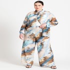 Printed Button Up Top image number null