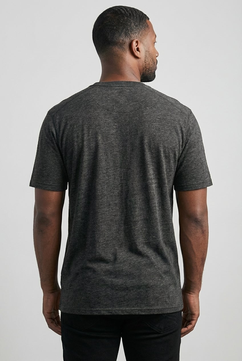 Shrink-Less&trade; Lightweight Longer-Length Crewneck Pocket T-Shirt image number 2
