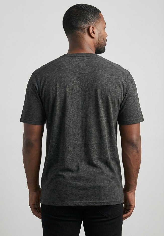 Shrink-Less&trade; Lightweight Longer-Length Crewneck Pocket T-Shirt image number 2