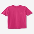 Shrink-Less&trade; Lightweight Longer-Length Crewneck Pocket T-Shirt image number null