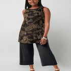 Stretch Knit Tunic Tank image number null