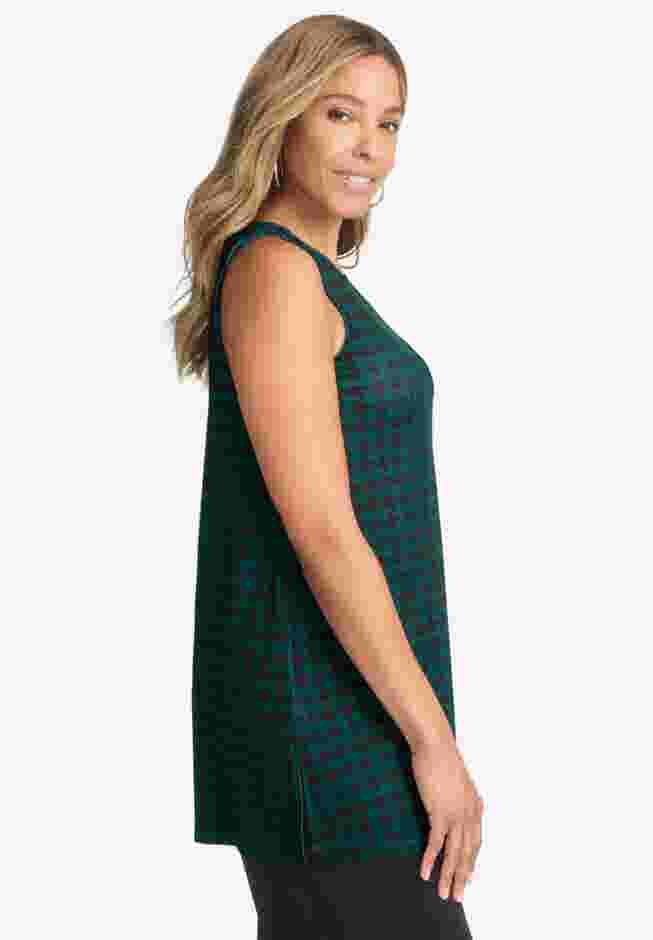Stretch Knit Tunic Tank image number 3