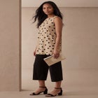 Stretch Knit Tunic Tank image number null