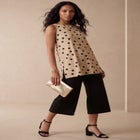 Stretch Knit Tunic Tank image number null