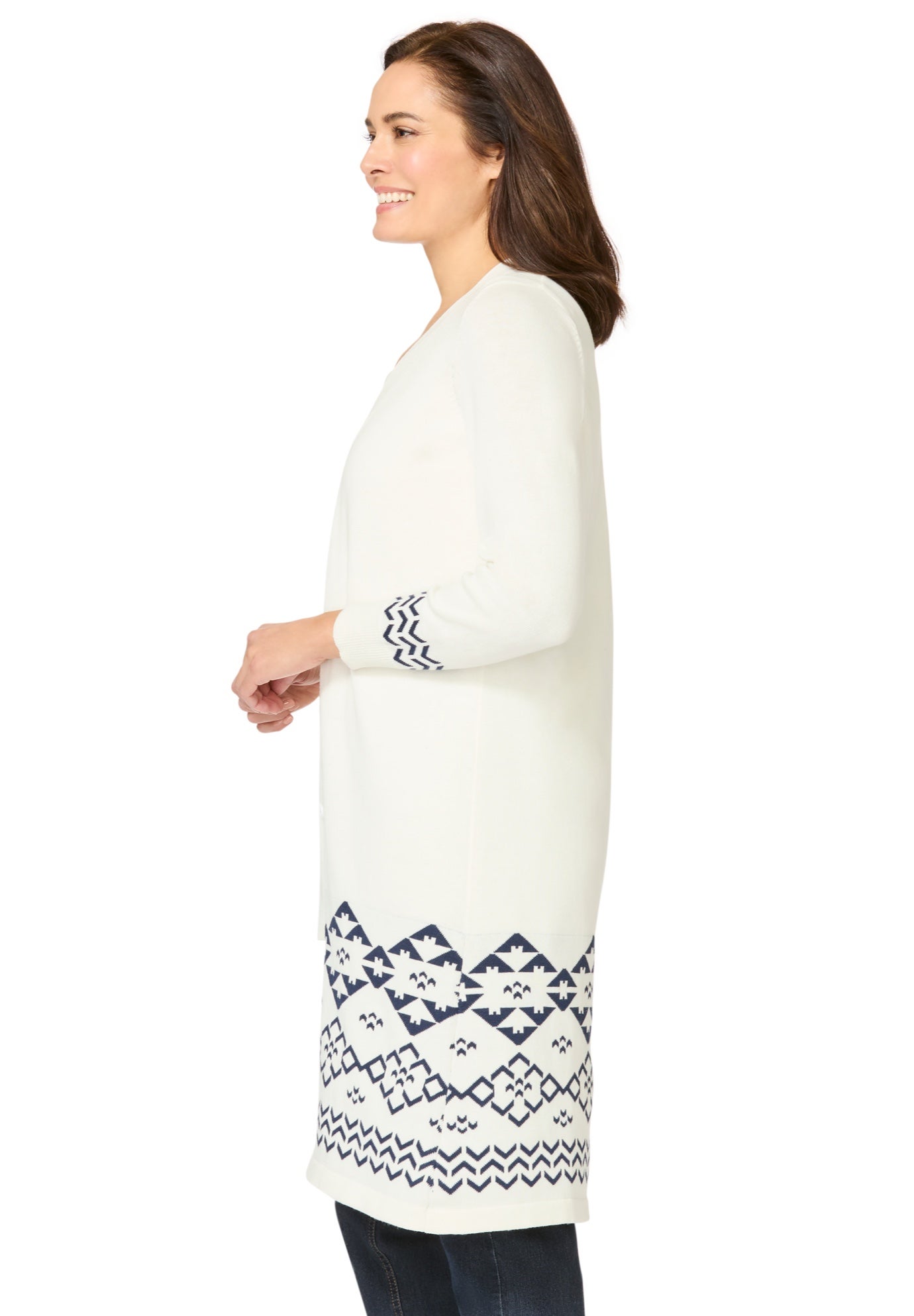Perfect Cotton Duster Sweater image number 2