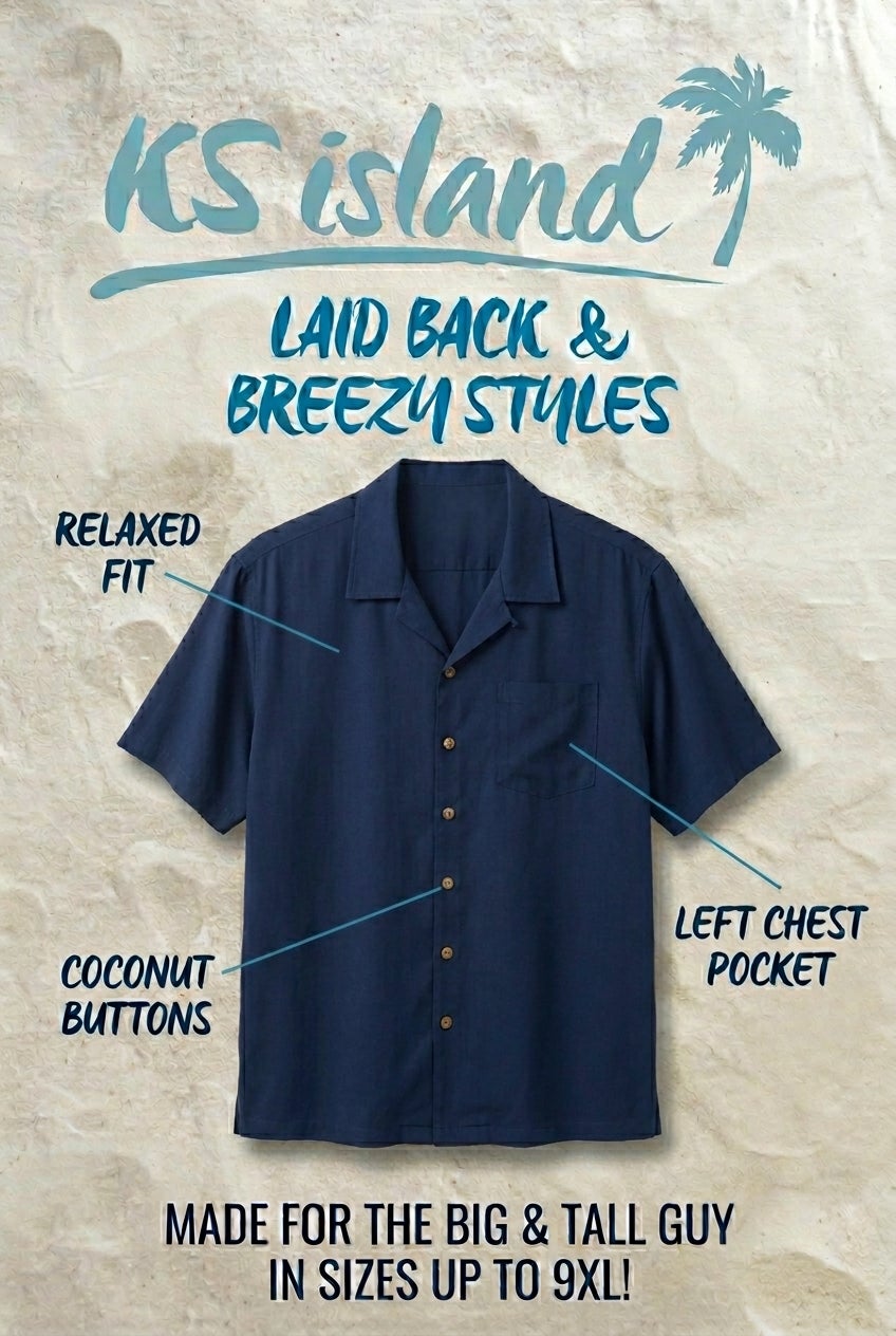 KS Island Solid Camp Shirt image number 4