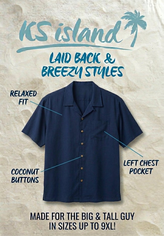 KS Island Solid Camp Shirt image number 4