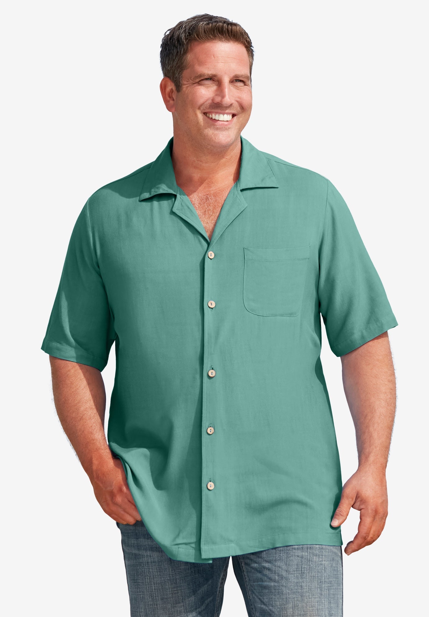 KS Island Solid Camp Shirt image number 0