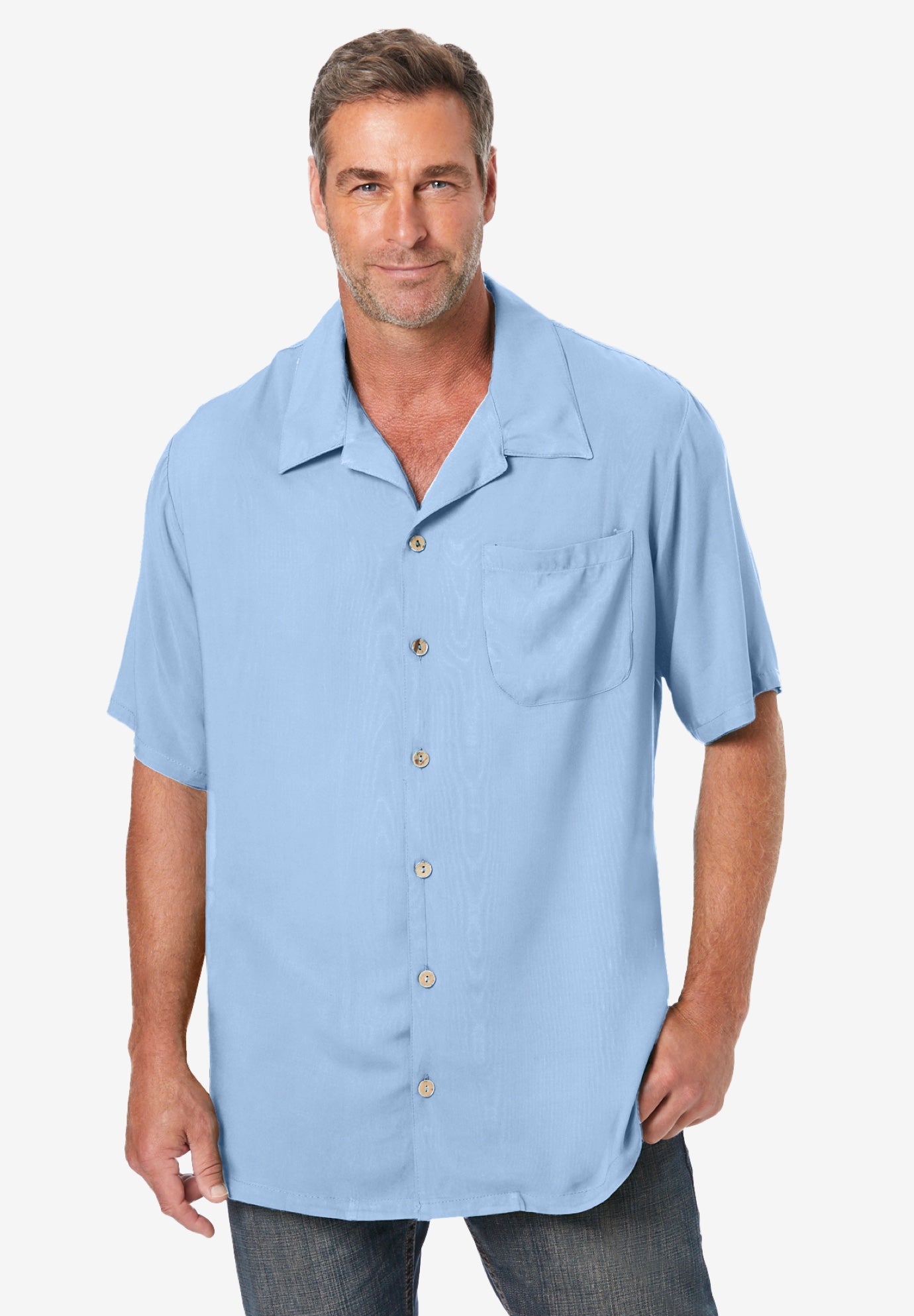 KS Island Solid Camp Shirt image number 0