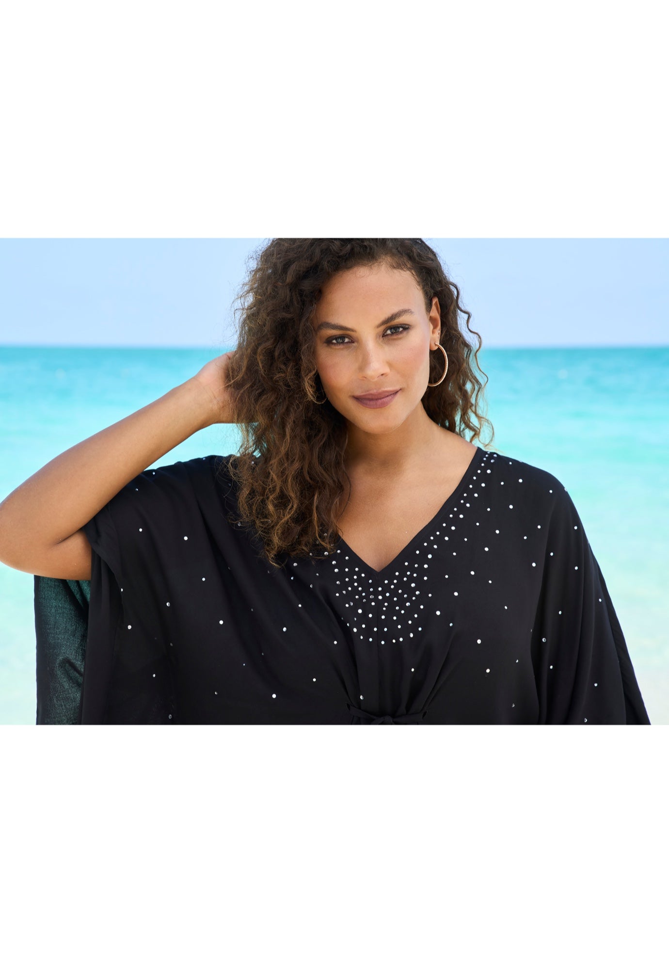Ruched Caftan Cover Up image number 2