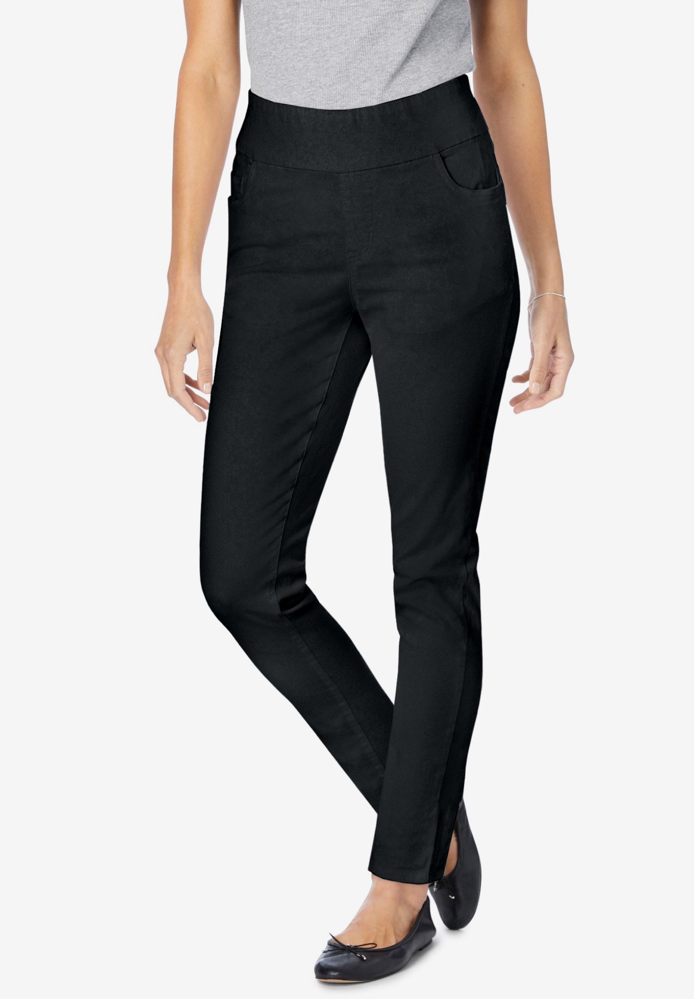 Flex-Fit Slim-Leg Pull-On Gap-Free Stretch-Denim Jeans image number 0