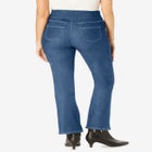 Flex-Fit Pull-On Bootcut Gap-Free Stretch Denim Jeans image number null