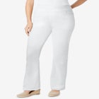 Flex-Fit Pull-On Bootcut Gap-Free Stretch Denim Jeans image number null