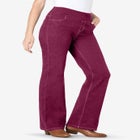 Flex-Fit Pull-On Bootcut Gap-Free Stretch Denim Jeans image number null