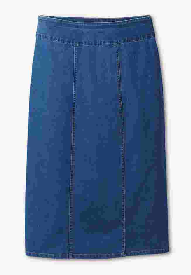 Flex-Fit Pull-On Denim Skirt image number 5
