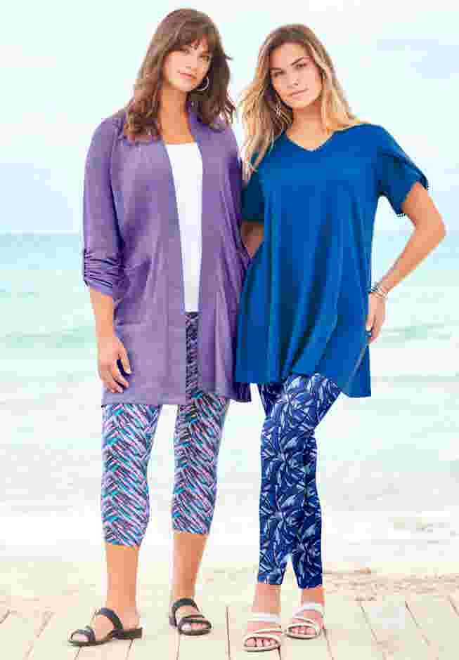 Side-Pocket Essential Capri Legging image number 6