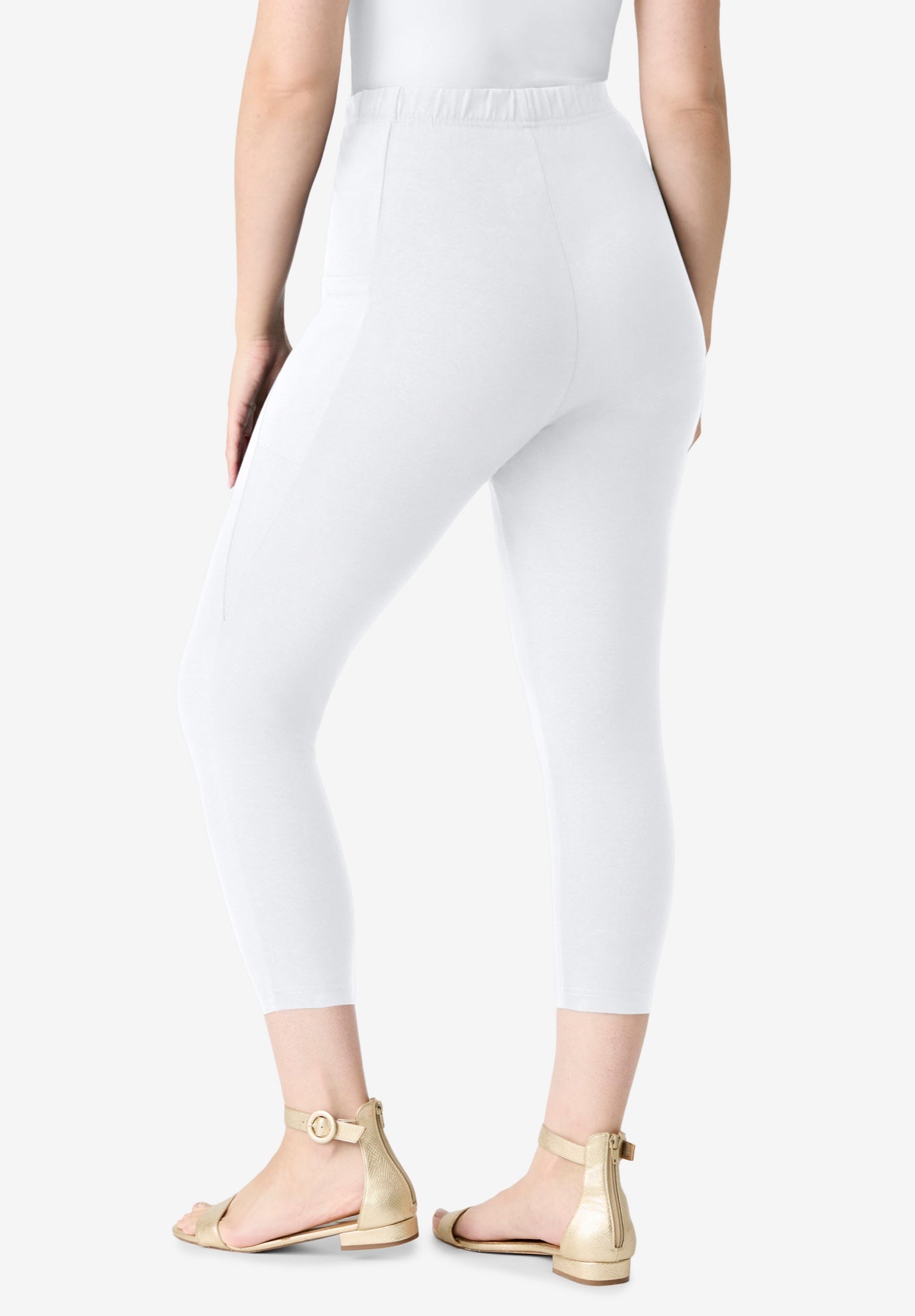 Side-Pocket Essential Capri Legging image number 1