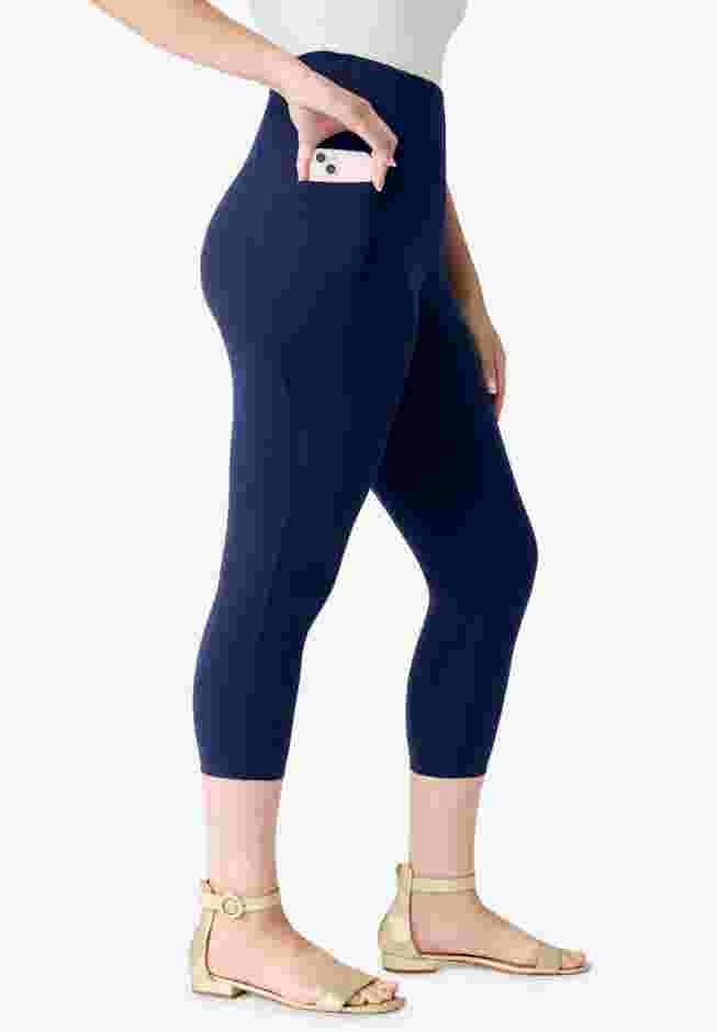 Side-Pocket Essential Capri Legging image number 2