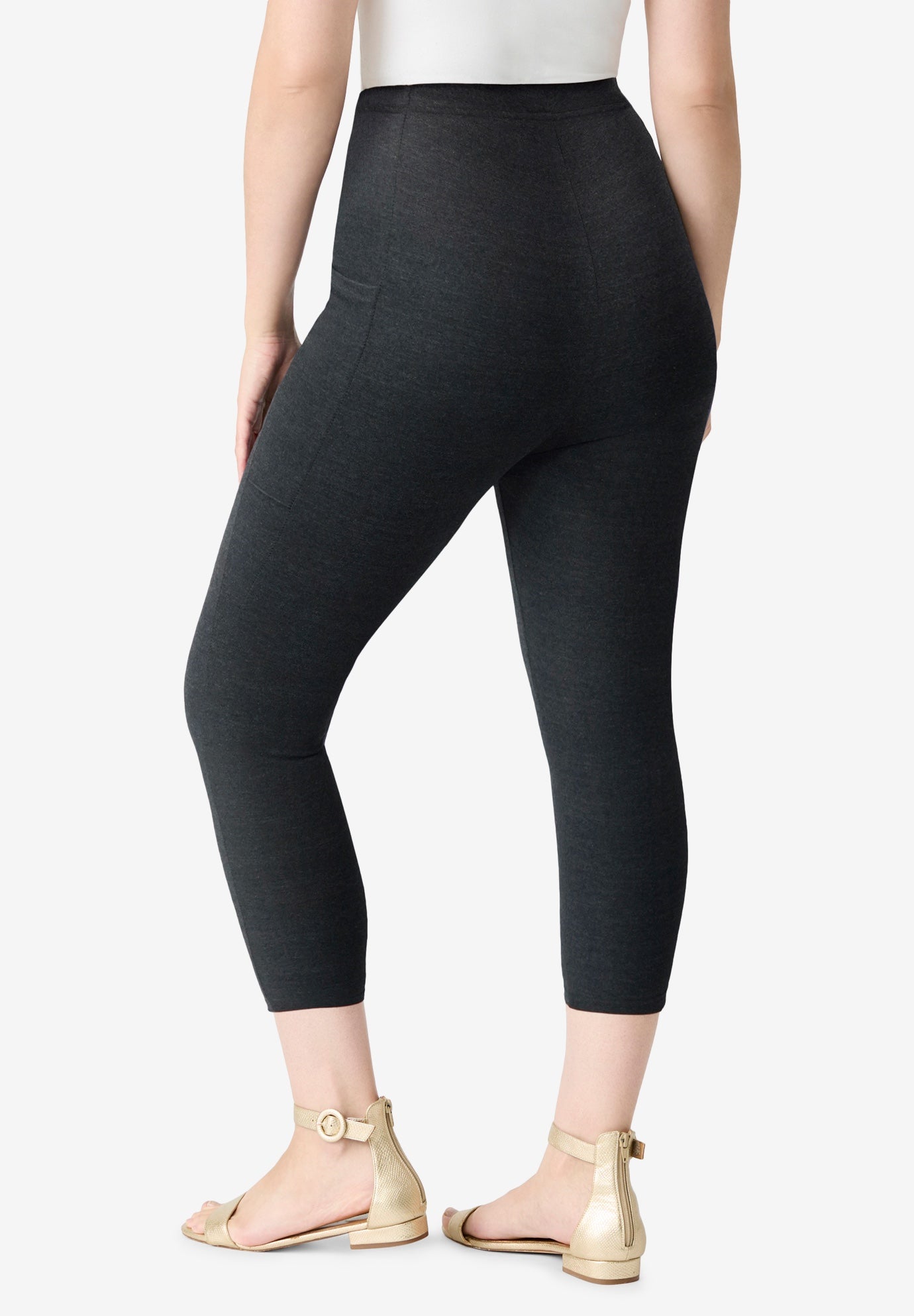 Side-Pocket Essential Capri Legging image number 1