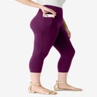 Side-Pocket Essential Capri Legging image number null