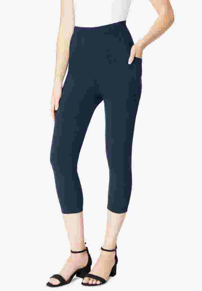 Side-Pocket Essential Capri Legging image number 0
