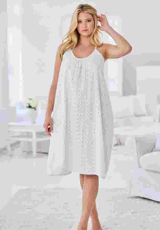 Breezy Eyelet Short Nightgown image number 5