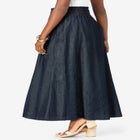 Chambray Maxi Skirt image number null