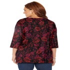 Easy Fit 3/4-Sleeve V-Neck Tunic image number 1