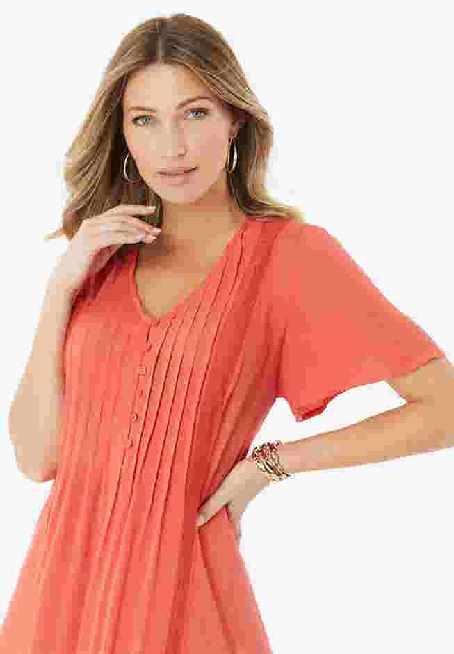 Hand-Crinkled Lace-Panelled Boho Dress image number 3