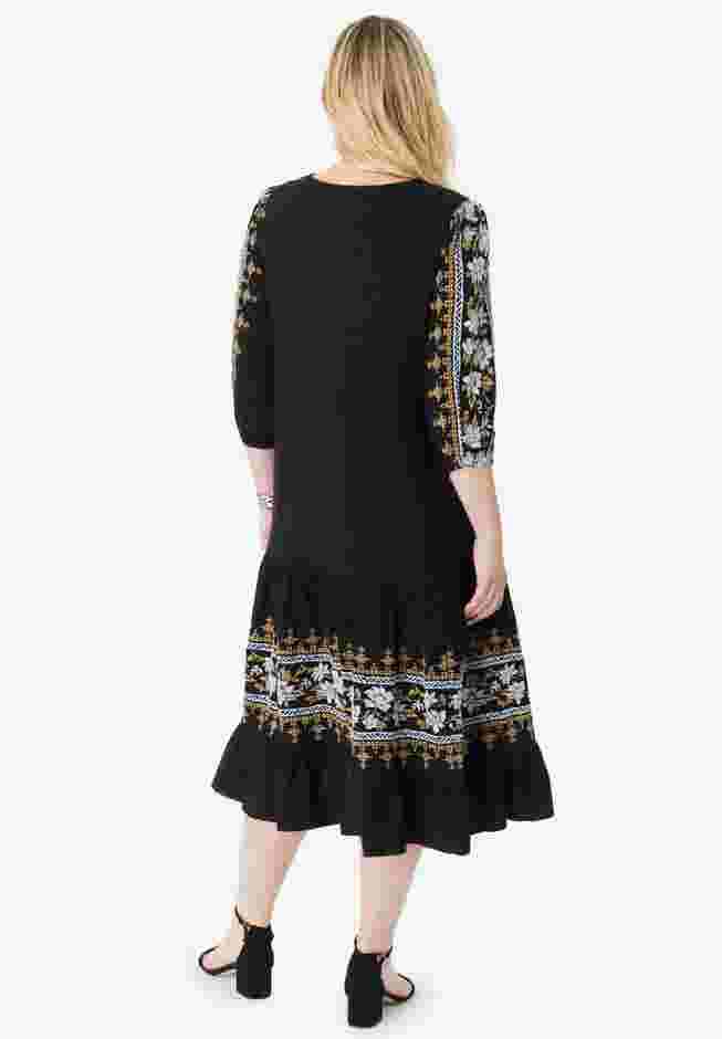 Tiered Embroidered Dress image number 1