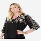 Tiered Embroidered Dress image number null