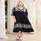 Tiered Embroidered Dress image number null