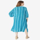 Hand-Crinkled Embellished Kaftan image number null