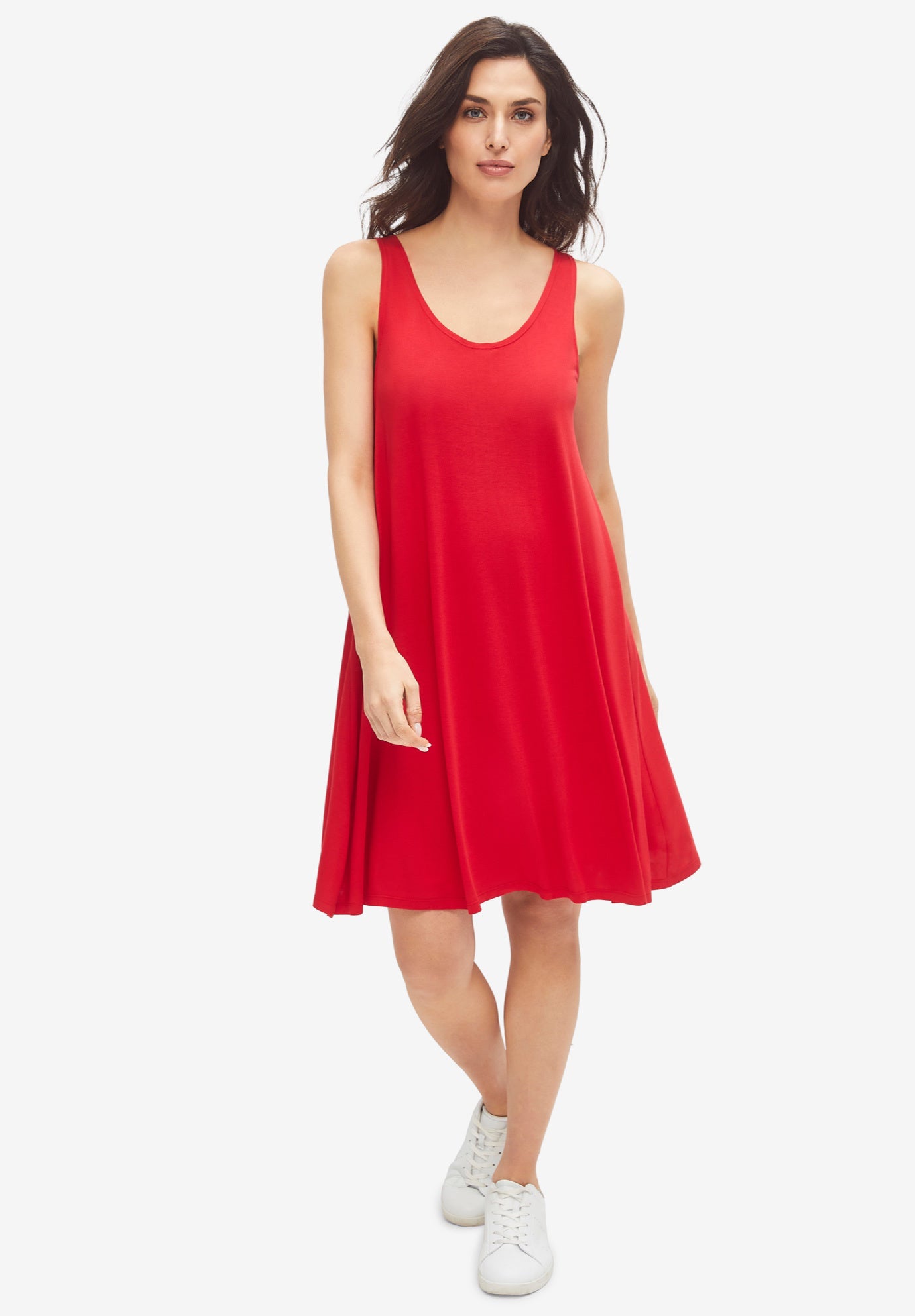 Crossover Back Tank Dress image number 0