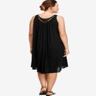 Lace Inset Trapeze Dress image number null