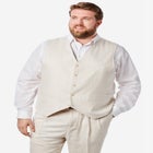 KS Island&trade; Linen Blend 5-Button Suit Vest image number null