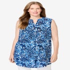 Sleeveless Tab-Front Tunic image number null