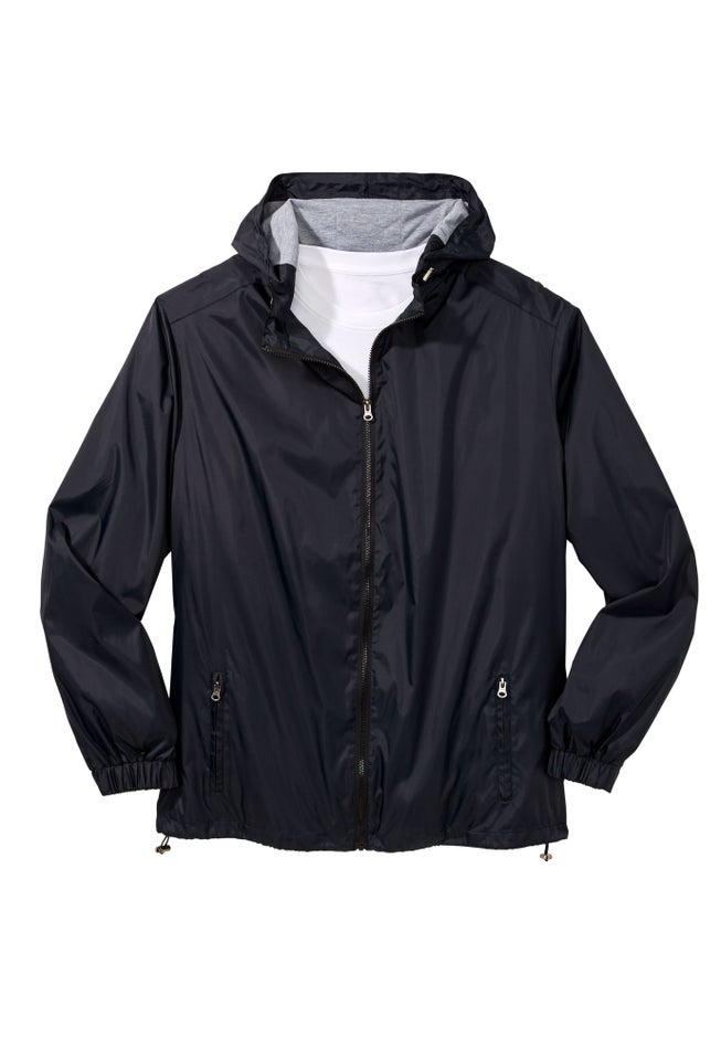 Jersey-Lined Windbreaker image number 0