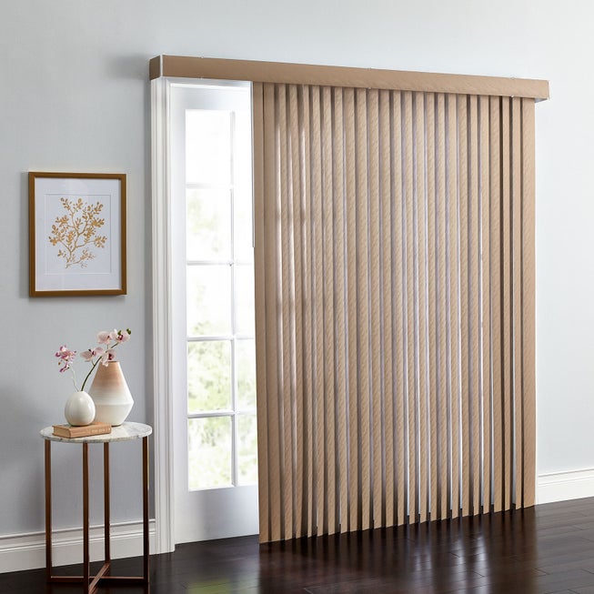 Embossed Vertical Privacy Slat Blinds image number 0