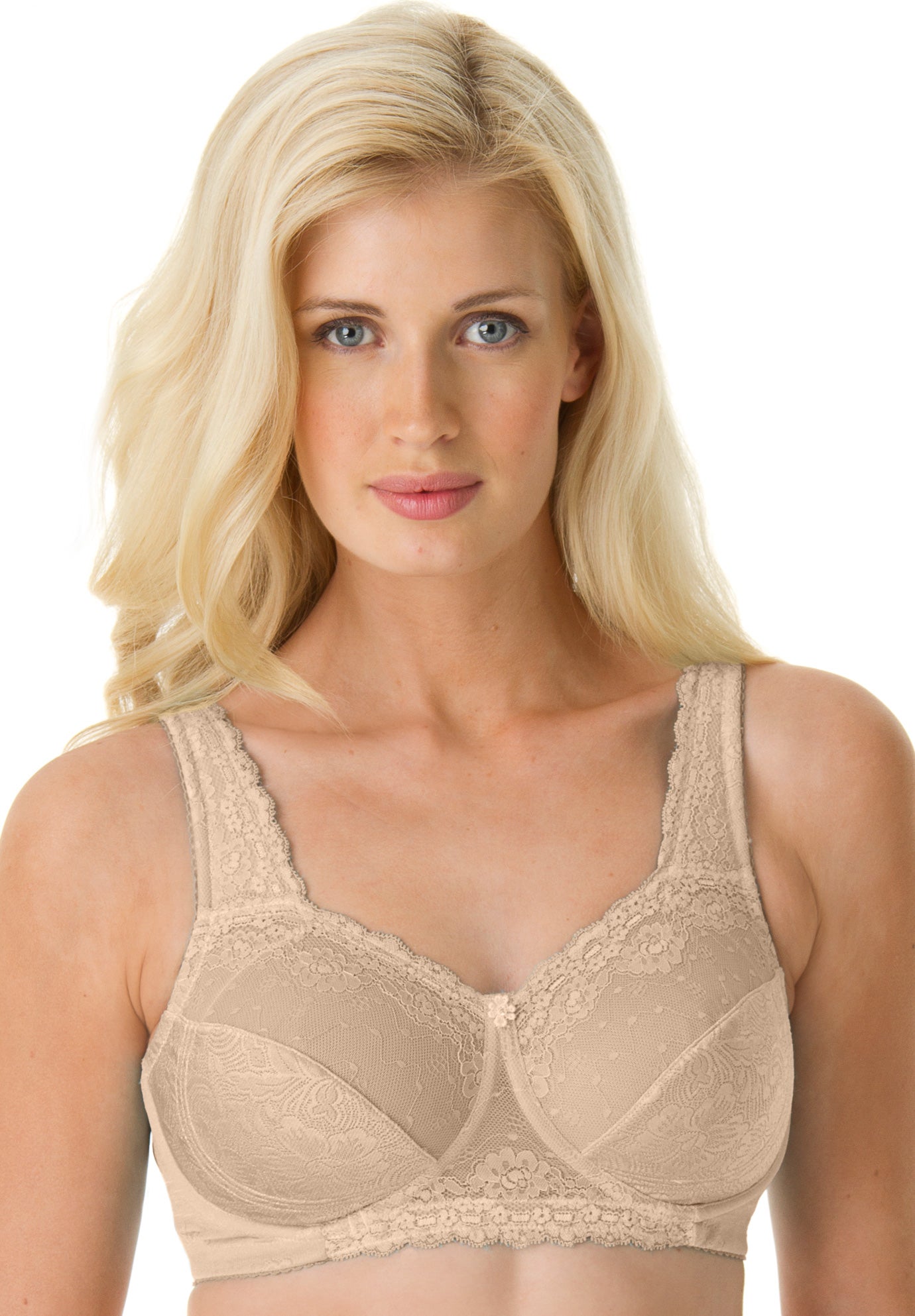 Side Wire Lace Bra image number 0